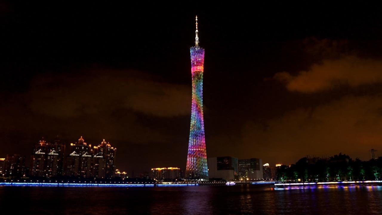 珠江夜游，珠江边上的美丽夜景高清图集赏