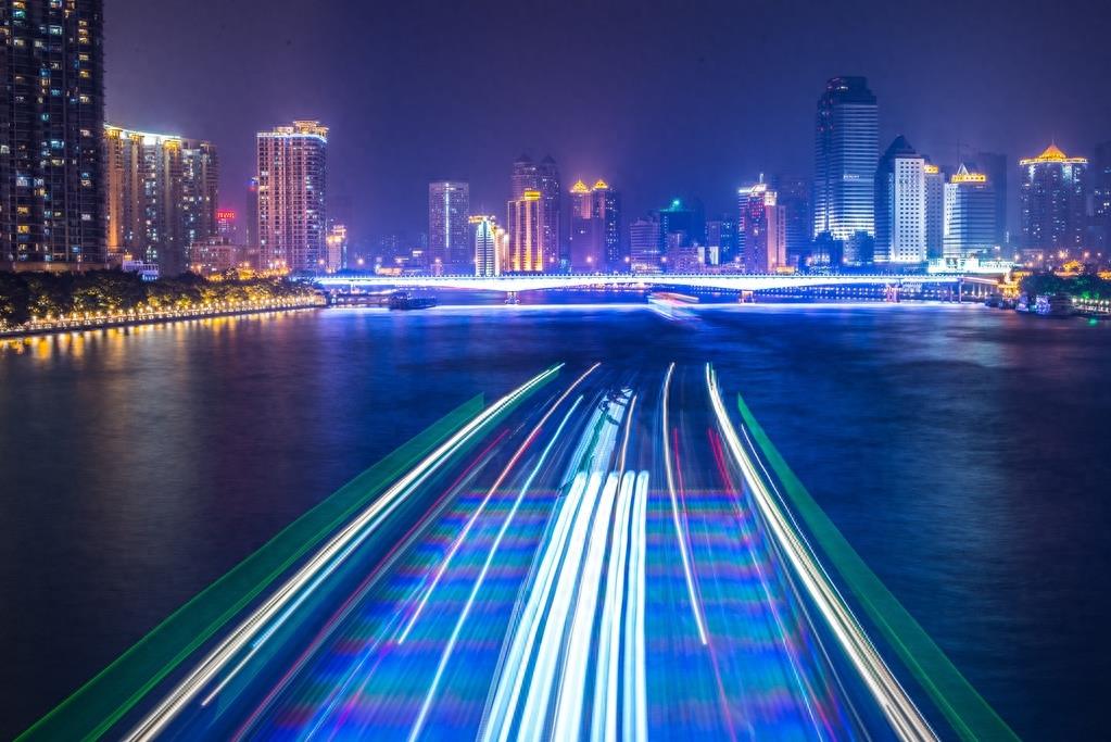 珠江夜游，珠江边上的美丽夜景高清图集赏