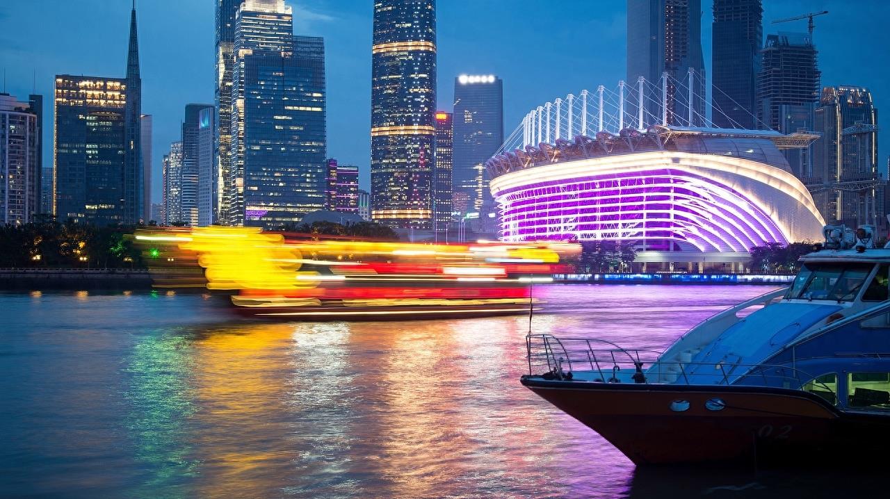 珠江夜游，珠江边上的美丽夜景高清图集赏
