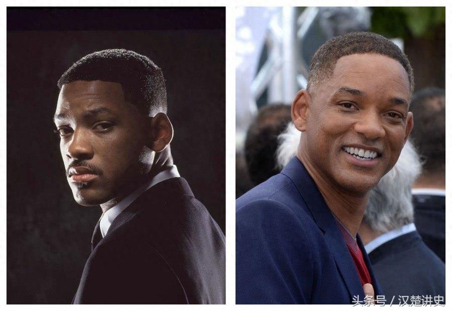 1997年的科幻喜剧《黑衣人》主要演员当年和现在的对比照