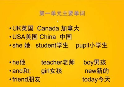 ​人教版三年级英语下册单词表