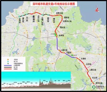 ​深圳地铁6号线线路规划图