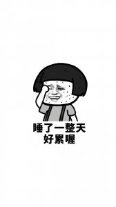 ​表情包壁纸这一天天的，好累啊