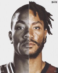 ​对比08年和17年罗斯照片，发型变了，胡子也有了，脸也沧桑了！