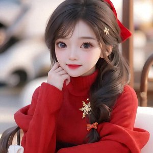 ​喜庆新年春节：可爱女孩头像集锦，让你感受节日的欢乐和温馨