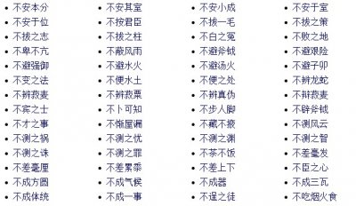 ​不字开头的成语（不字开头的成语有什么）