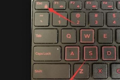 ​笔记本全部键盘锁是哪个键