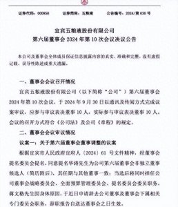 ​五粮液换帅，新任总经理华涛能否带领五粮液破局？