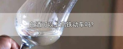 ​白酒可以上高铁动车吗?