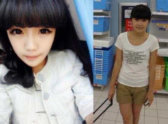 网红p图前后差距太大（网红素颜吓死人）(6)