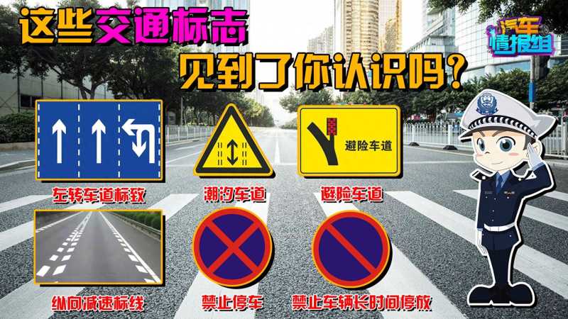 道路交通标志和标线(一分钟教你认全交通标志！)