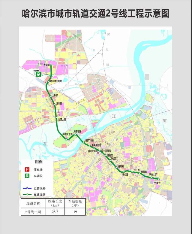 哈尔滨地铁2号线何时开工（哈尔滨地铁2号线即将开通）(2)