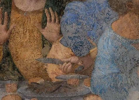 最后的晚餐恐怖之处 最后的晚餐多了一只手是谁的