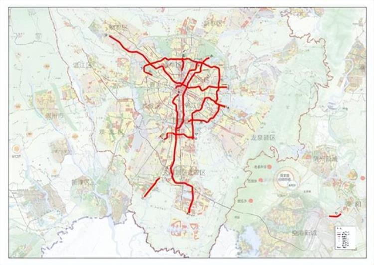 成都地铁五期纳入线路「天府新区龙泉驿区」