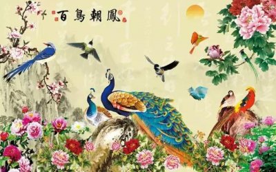 ​28幅百鸟朝凤图，幅幅喜悦吉祥！请欣赏！