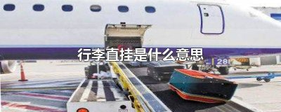 ​转机行李直挂是什么意思 行李直挂是什么意思?