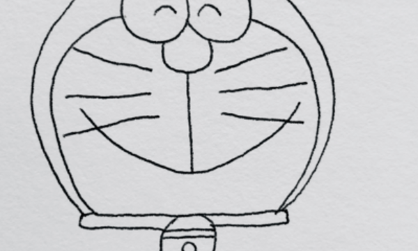 哆啦a梦简笔画,哆啦a梦简笔画怎样画图5