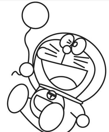 哆啦a梦简笔画教学过程