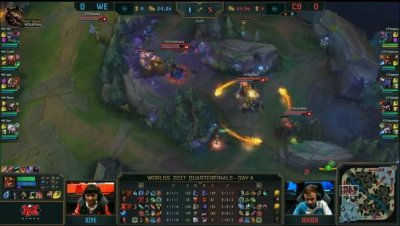 ​WE对C9第一场双方纠缠一小时，WE成功抓住机会拿下第一场胜利