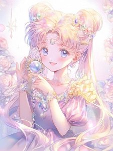 ​sailor moon少女心糖果色月野兔水冰月头像插画美少女战士