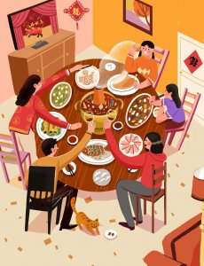 ​适合家庭聚餐时发的朋友圈文案