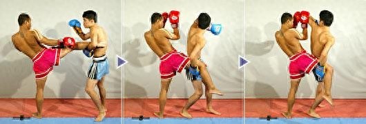 泰拳部分动作分解图
