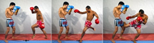 泰拳部分动作分解图