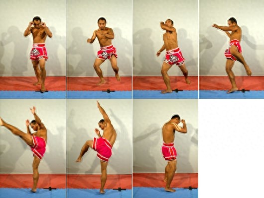泰拳部分动作分解图