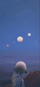 ​壁纸｜星空鲸落唯美