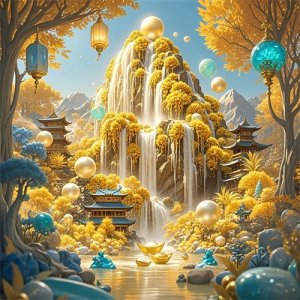 ​发財暴富头像 | 愿您的事业如高山流水般 流水生財 事业腾飞 步步高升