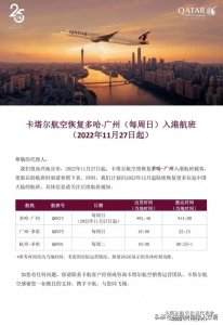 ​停飞近三年，卡塔尔航空终于复航回国航班