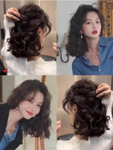 ​2024最火锁骨发烫发港风慵懒款