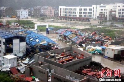 ​台风“利奇马”登陆浙江温岭