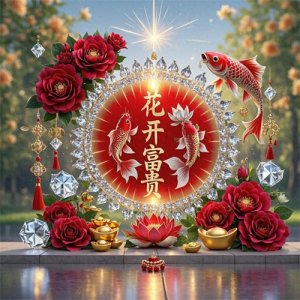 ​2025好运如意能量头像~花开富贵，吉祥如意，锦鲤聚财