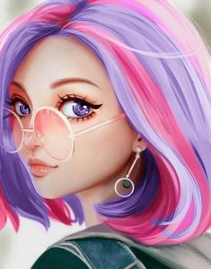 ​小马宝莉：小马唯美拟人插图，紫悦成时尚达人，宇宙公主仙女再现