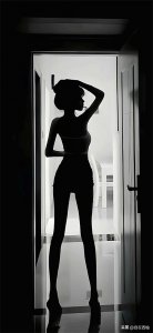 ​黑白背影杀壁纸！连透过的阳光都变得性感起来！