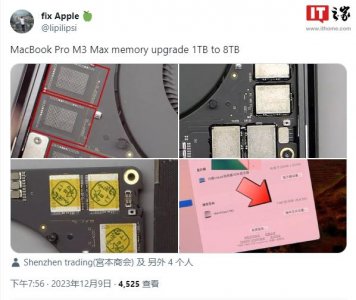 ​达人改装苹果 M3 Max MacBook Pro，将闪存容量提升至 8TB