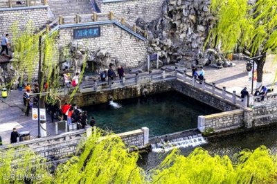 ​踏青时节 济南黑虎泉绿意盎然美不胜收