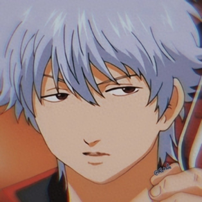 银魂坂田银时男生动漫头像