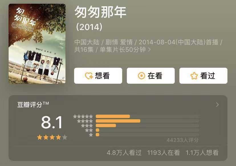 2013年6月,王晓頔继续创作完成《匆匆那年》小说续作——该小说“番外”。