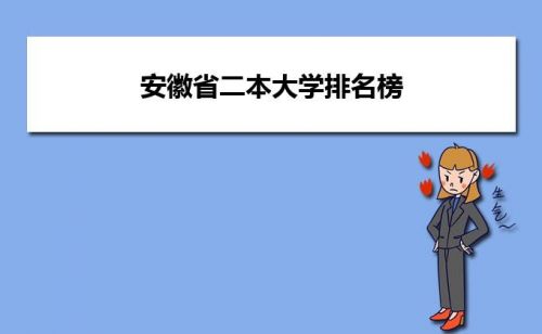 安徽二本院校排名表(安徽二本院校有哪些是公办的)-第1张图片-
