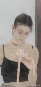 ​何家英工笔人物画作品